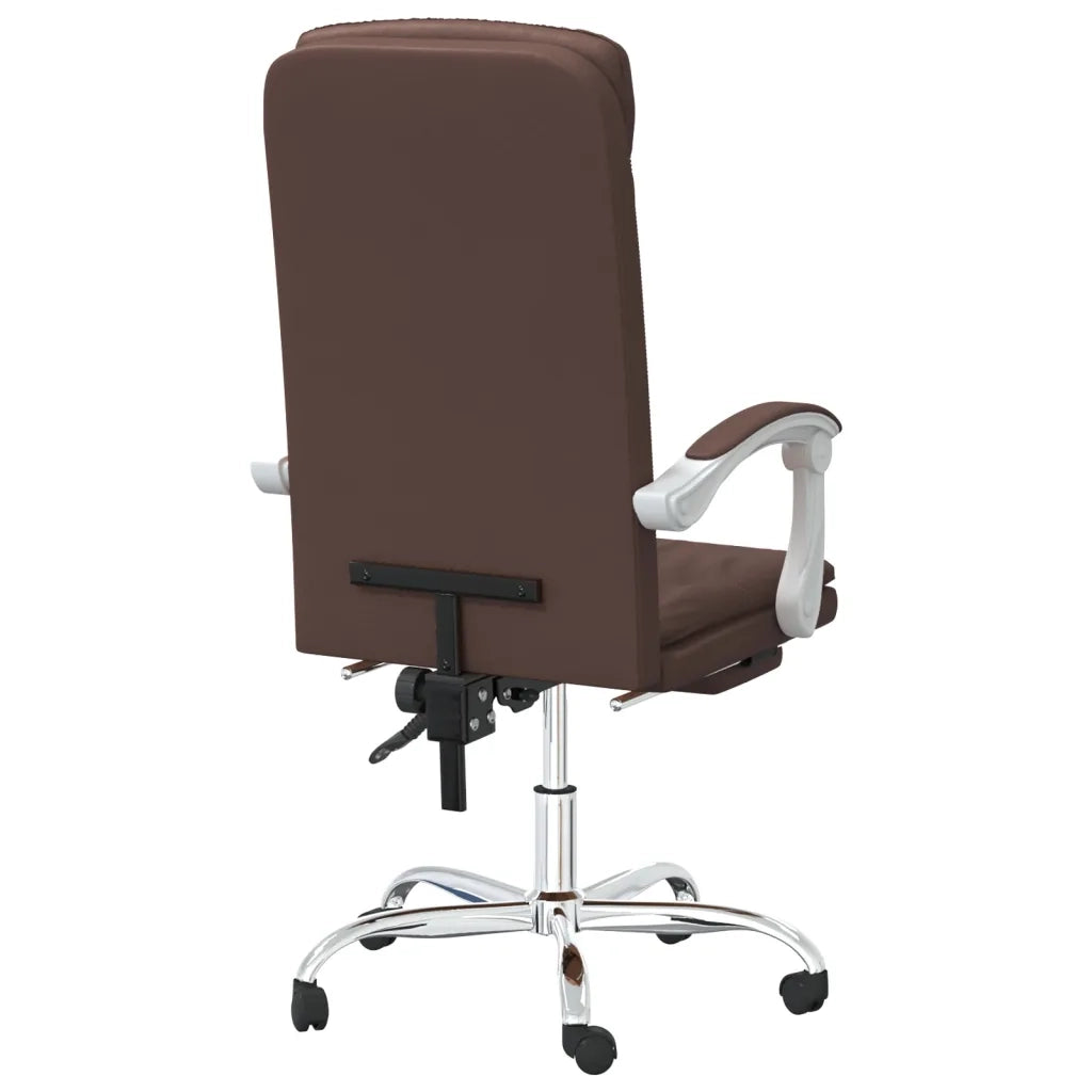 Poltrona da Ufficio Reclinabile Marrone in Similpelle cod mxl 34059