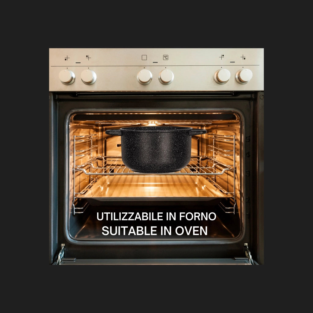 Casseruola Antiaderente 2 Manici Ø28 cm Olympia Hard Cook
