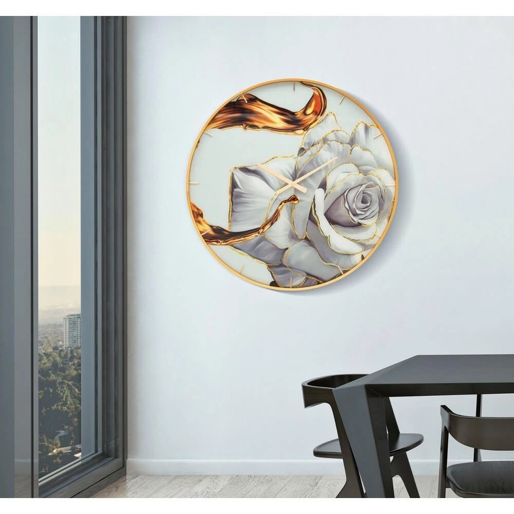 Orologio Glass Rose diam 80 cm - GLASS ROSE
