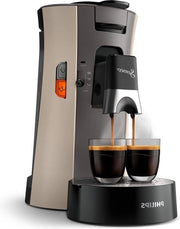 Caffè Espresso Apparecchio a Pad - Mild Sterile Espresso - 1 dei 2 Cucchiai - 0.9 Litro Serbatoio Acqua - Tappo Regolabile - Eco - Nougat - CSA240/30