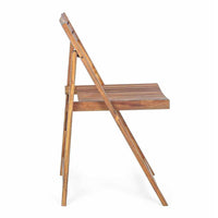 Sedia da Giardino Birra 44x47x78 h cm in Legno Marrone