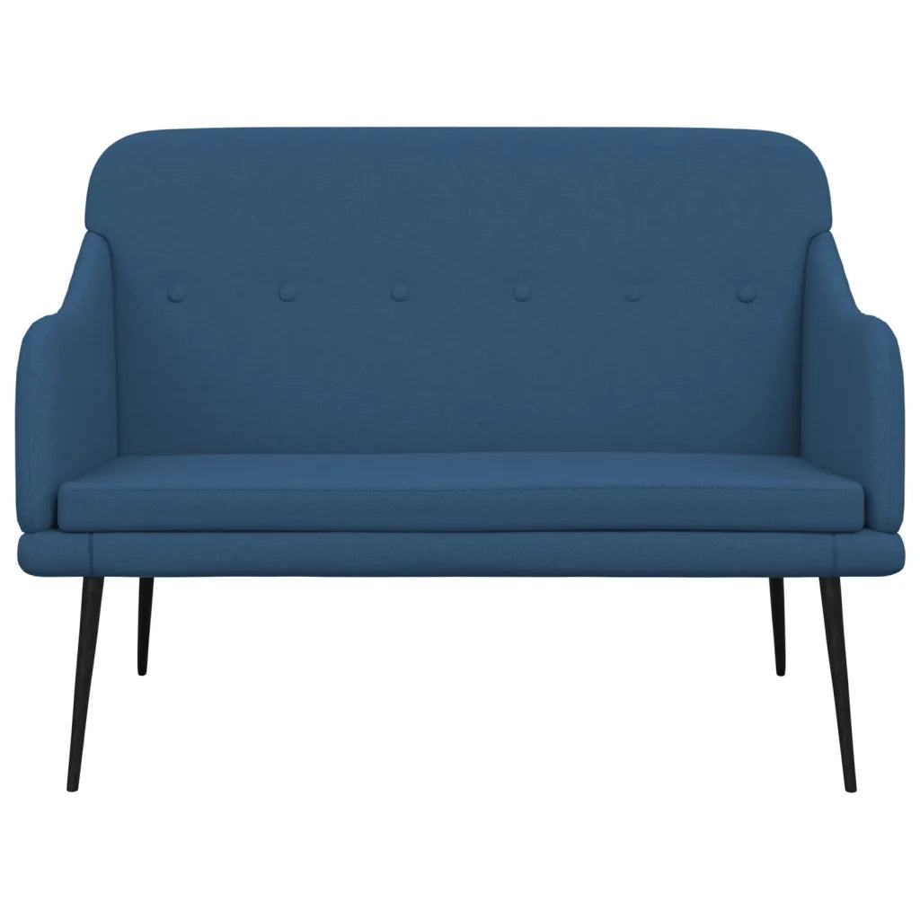 vidaXL Panca Blu 110x76x80 cm in Tessuto