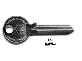 CHIAVI 6 SPINE GRANDI 01210- - 01210002 SX (tipo silca CS 501) - 25 pezzi CISA