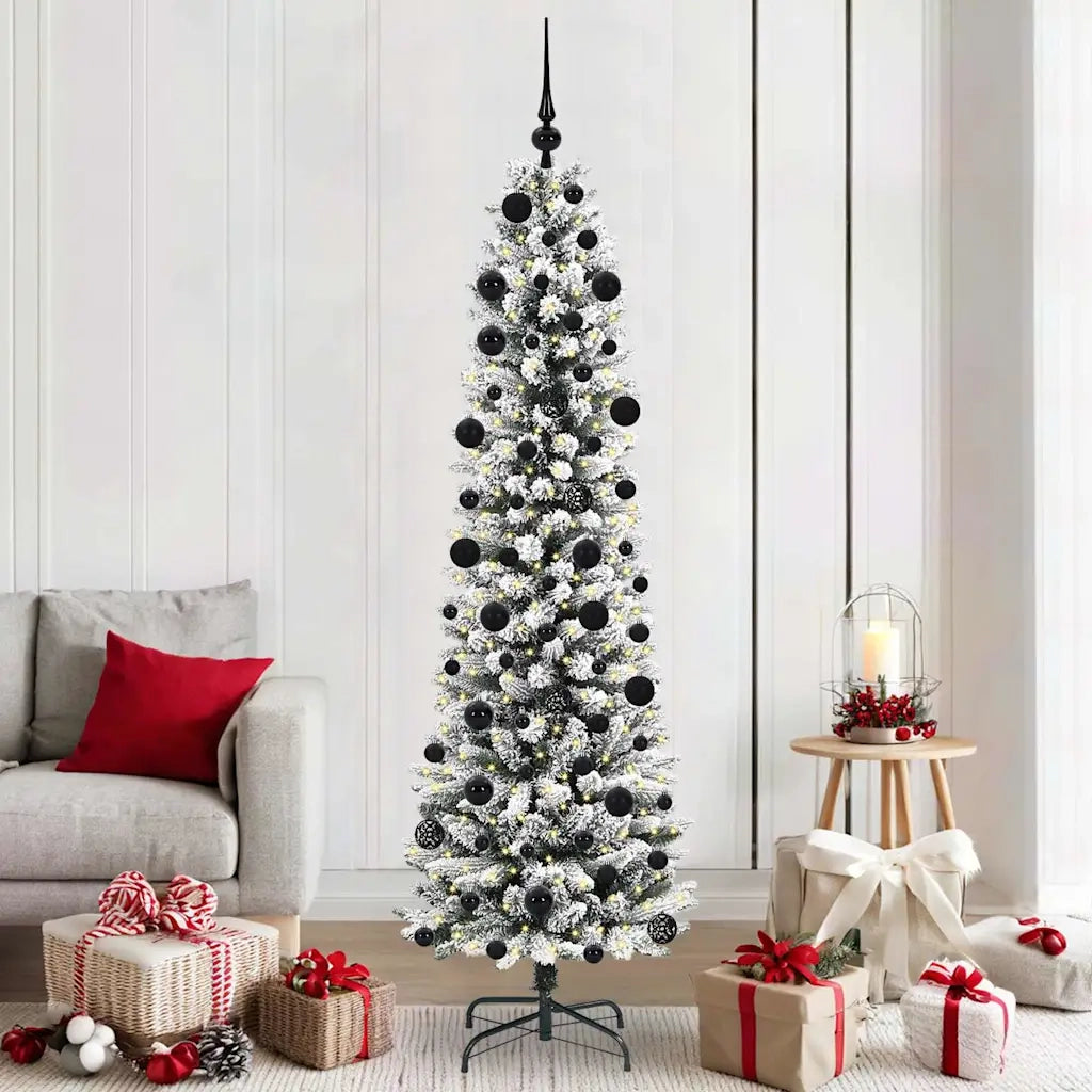 Albero di Natale artificiale con 300 LED Bianco 210 cm 3396118