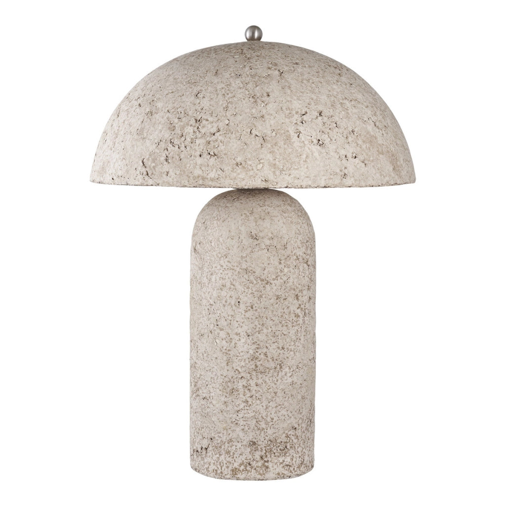 Lampada da tavolo Astley in cartapesta grigio pietra 36x49 cm