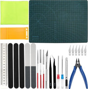 Collezione di Base per Modellismo - 25 Pezzi - Strumenti per Costruire/Riparare - Ideale per Principianti/ Esperti - Regalo Perfetto per Appassionati - Obbligatorio per Fai da Te - Kit di Base per Modellismo