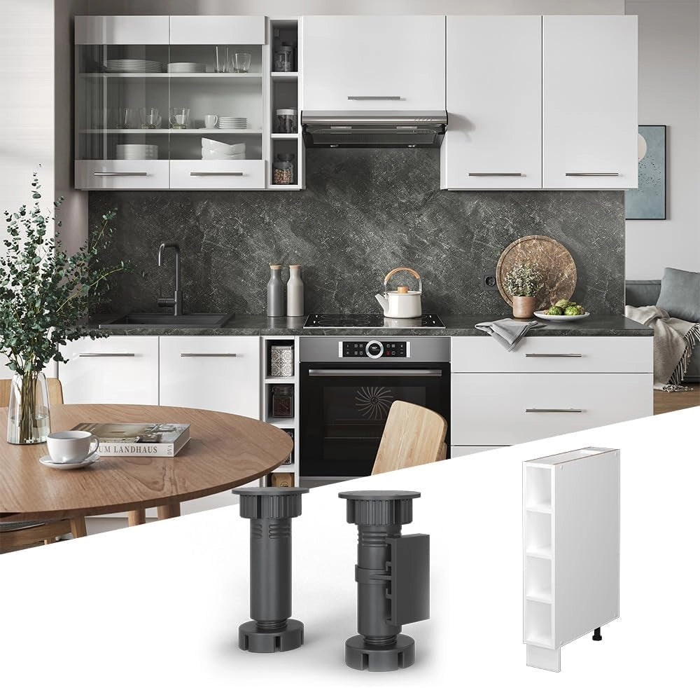 Scaffale da cucina Fame-Line, Bianco, 15 cm senza piano di lavoro, per la combinazione con altri moduli della serie Fame-Line