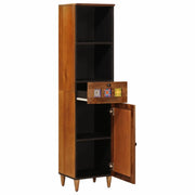 Mobile da Bagno | Armadio da bagno con cassetto con porta Noce 38 x 33 x 160 cm