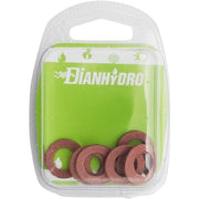 + GUARNIZIONI PER SANITARI KLINGER ROSSE MM2 BLISTER- pz.10 x 3/8- FAIDF- pezzi 1
