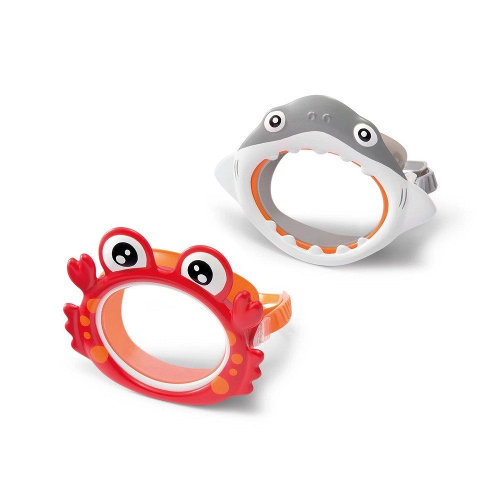 Trade Shop - Maschera Per Bambini A Forma Animali Squaletto Granchio Immersioni Piscina 55915 -