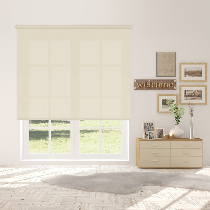 VIEWTEX Tenda a rullo traslucida L2000 Ivory 90 X 250cm - Made in Europe - 5 anni di garanzia