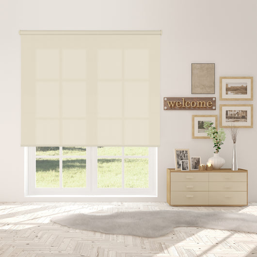 VIEWTEX Tenda a rullo traslucida L2000 Ivory 120 X 190cm - Made in Europe - 5 anni di garanzia