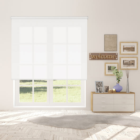 VIEWTEX Tenda a rullo Traslucida Shape Bianco 150 X 250cm - Made in Europe - 5 anni di garanzia