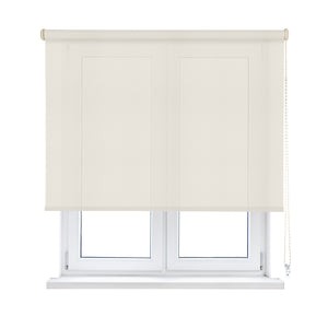 VIEWTEX Tenda a rullo Screen  10% Grado di apertura Lino bianco 120 x 190 cm - Made in Europe - 5 anni di garanzia