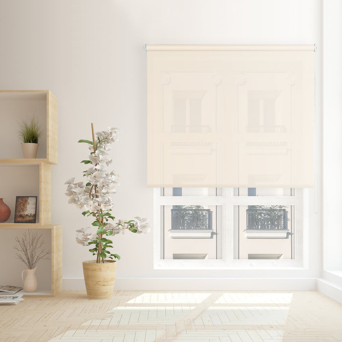 VIEWTEX Tenda a rullo Screen  10% Grado di apertura beige 180 x 250 cm - Made in Europe - 5 anni di garanzia