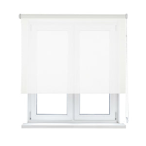 VIEWTEX Tenda a rullo Screen  10% Grado di apertura bianco perla 75 x 190 cm - Made in Europe - 5 anni di garanzia