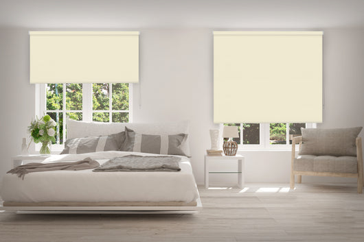 VIEWTEX Tenda a rullo opaca termica/oscurante Beige 90 X 250 cm - Made in Europe - 5 anni di garanzia