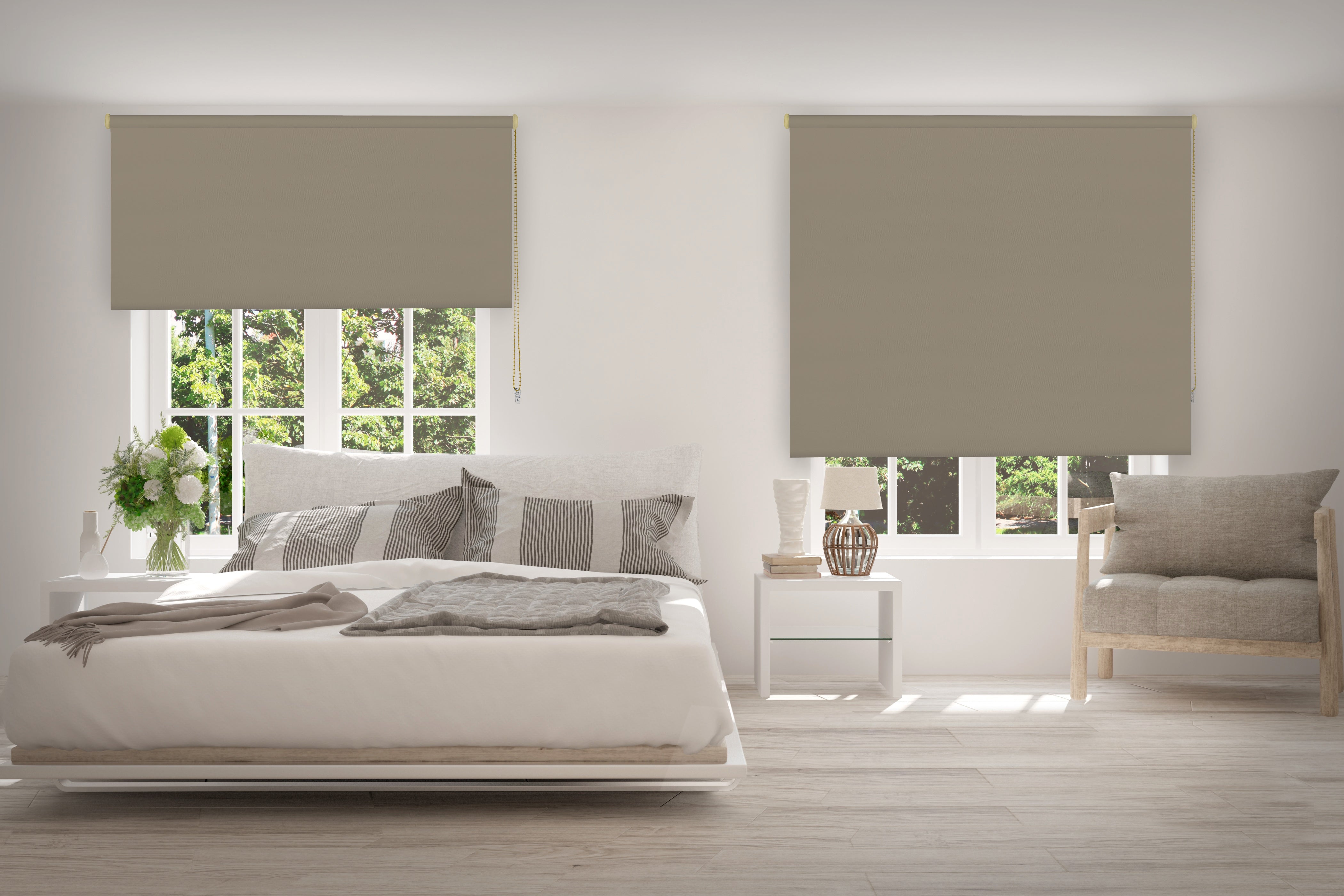 VIEWTEX Tenda a rullo opaca termica/oscurante Desert 180 X 190 cm - Made in Europe - 5 anni di garanzia