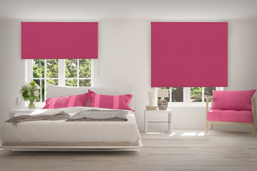 VIEWTEX Tenda a rullo opaca termica/oscurante Fucsia 90 X 190 cm - Made in Europe - 5 anni di garanzia