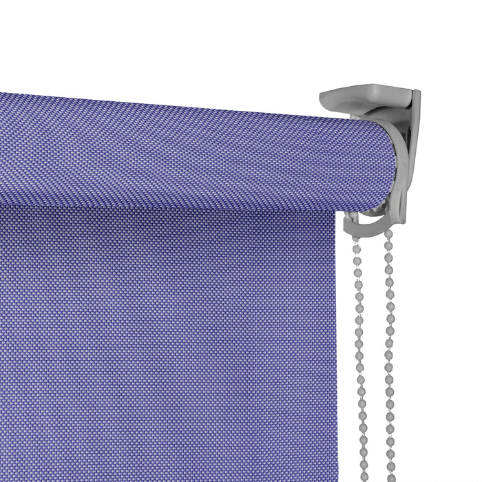 VIEWTEX Tenda a rullo Screen  10% Grado di apertura argento e azzurro 90 x 250 cm - Made in Europe - 5 anni di garanzia