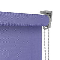 VIEWTEX Tenda a rullo Screen  10% Grado di apertura argento e azzurro 75 x 250 cm - Made in Europe - 5 anni di garanzia