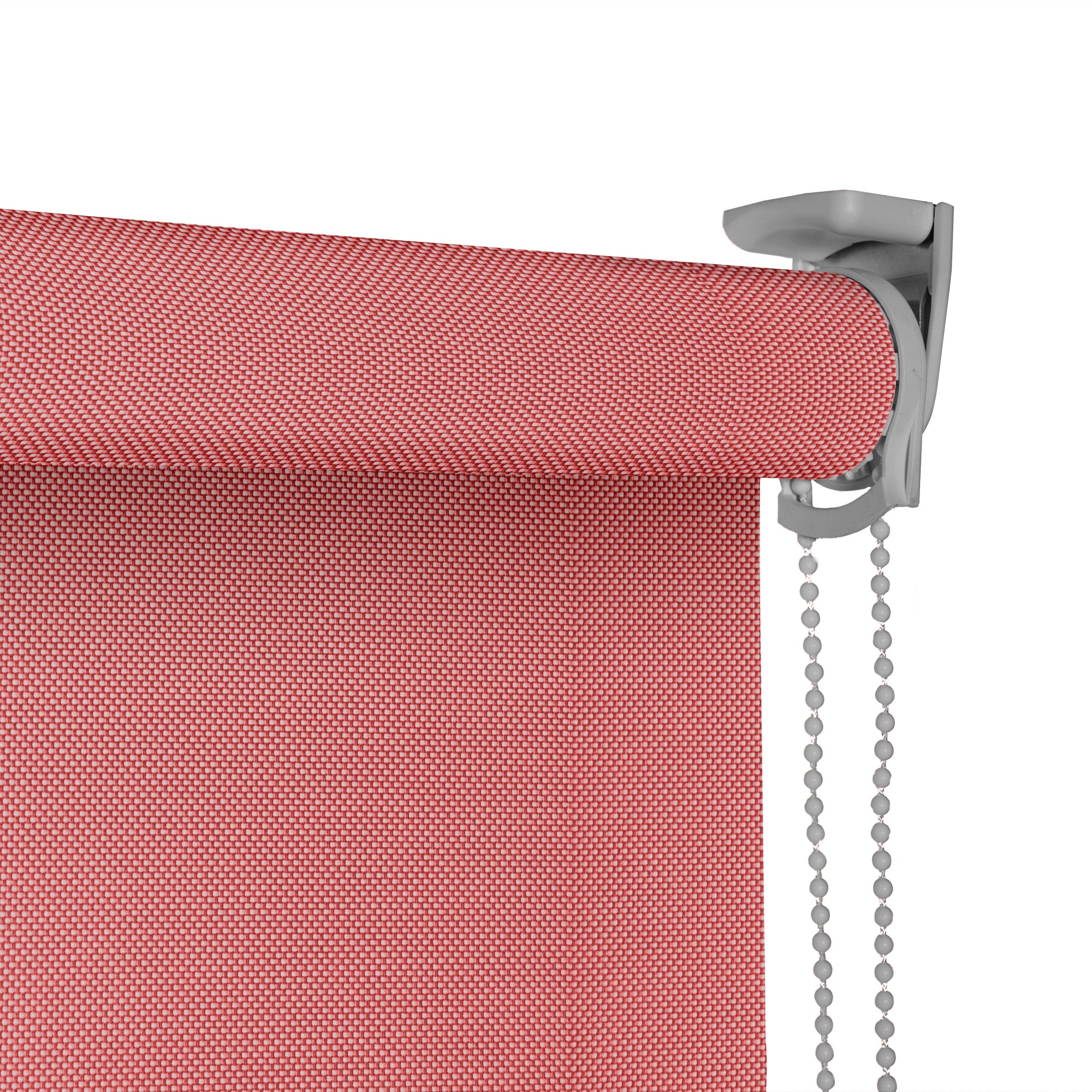 VIEWTEX Tenda a rullo Screen  10% Grado di apertura argento e rosso 150 x 250 cm - Made in Europe - 5 anni di garanzia