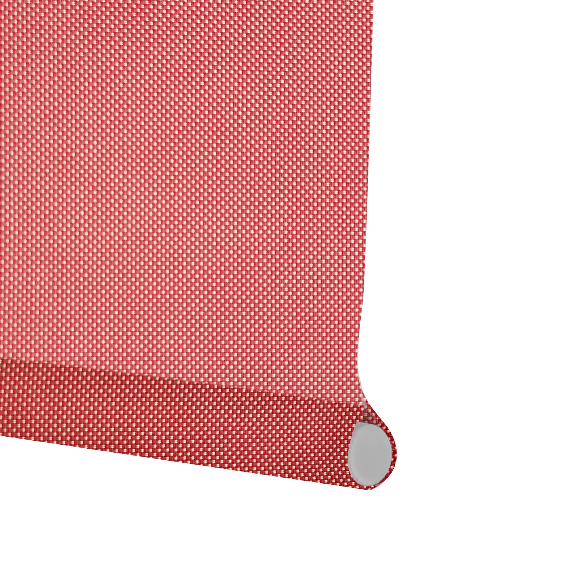 VIEWTEX Tenda a rullo Screen  10% Grado di apertura argento e rosso 75 x 250 cm - Made in Europe - 5 anni di garanzia