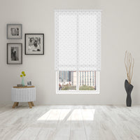 VIEWTEX Tenda a rullo Twist Printed Bianco e Nero 105 X 250cm - Made in Europe - 5 anni di Garanzia