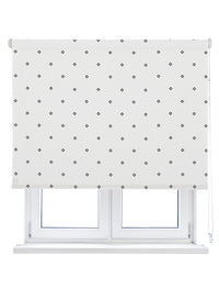 VIEWTEX Tenda a rullo Twist Printed Bianco e Nero 150 X 250cm - Made in Europe - 5 anni di Garanzia