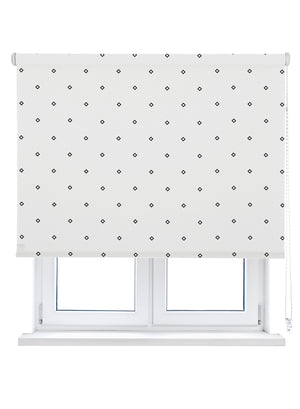 VIEWTEX Tenda a rullo Twist Printed Bianco e Nero 135 X 250cm - Made in Europe - 5 anni di Garanzia