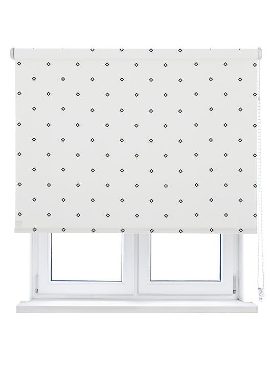 VIEWTEX Tenda a rullo Twist Printed Bianco e Nero 165 X 250cm - Made in Europe - 5 anni di Garanzia