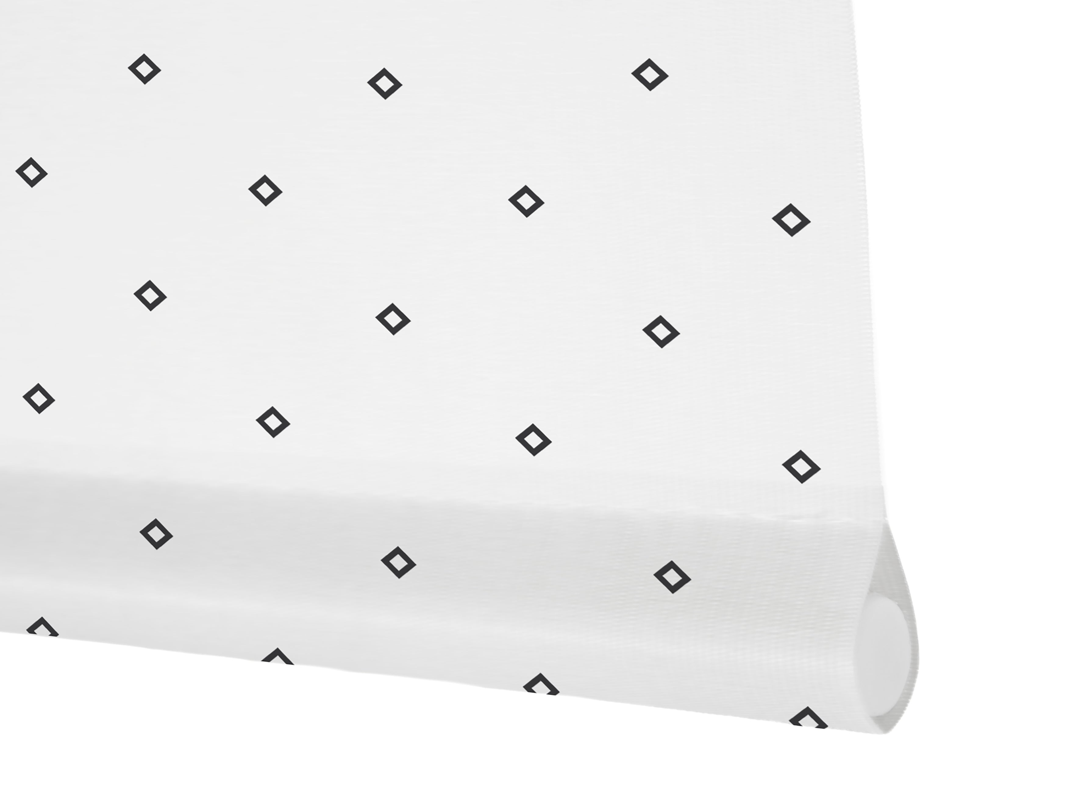 VIEWTEX Tenda a rullo Twist Printed Bianco e Nero 105 X 250cm - Made in Europe - 5 anni di Garanzia