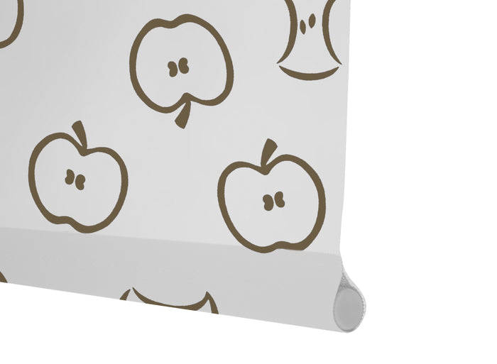 VIEWTEX Tenda a rullo Jazz Printed Bianco e Marrone 120 X 250cm - Made in Europe - 5 anni di Garanzia