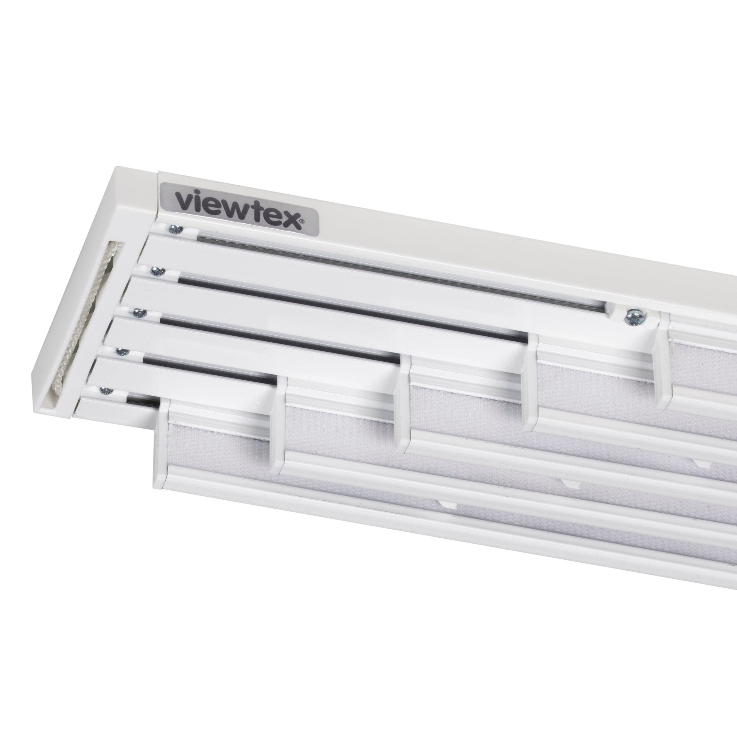 Binario per pannello giapponese 238 cm colore bianco, Made in Europe