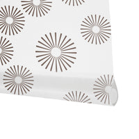 VIEWTEX Tenda a rullo Pasodoble Printed Bianco e Marrone 90 X 250cm - Made in Europe - 5 anni di Garanzia