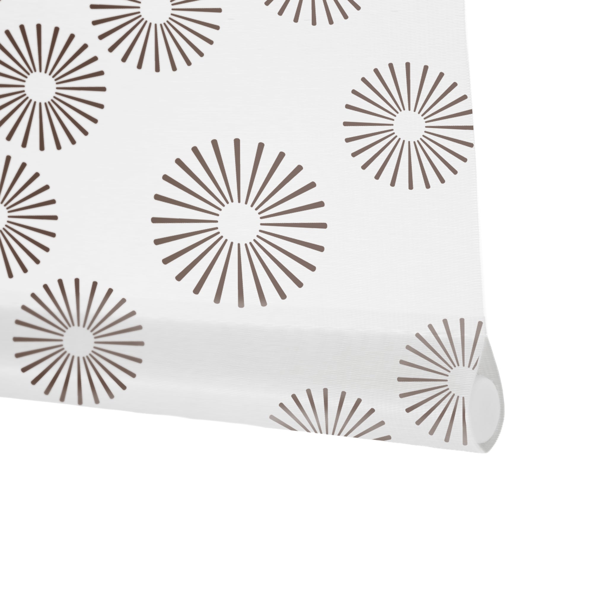 VIEWTEX Tenda a rullo Pasodoble Printed Bianco e Marrone 90 X 250cm - Made in Europe - 5 anni di Garanzia