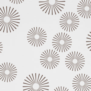 VIEWTEX Tenda a rullo Pasodoble Printed Bianco e Marrone 180 X 250cm - Made in Europe - 5 anni di Garanzia