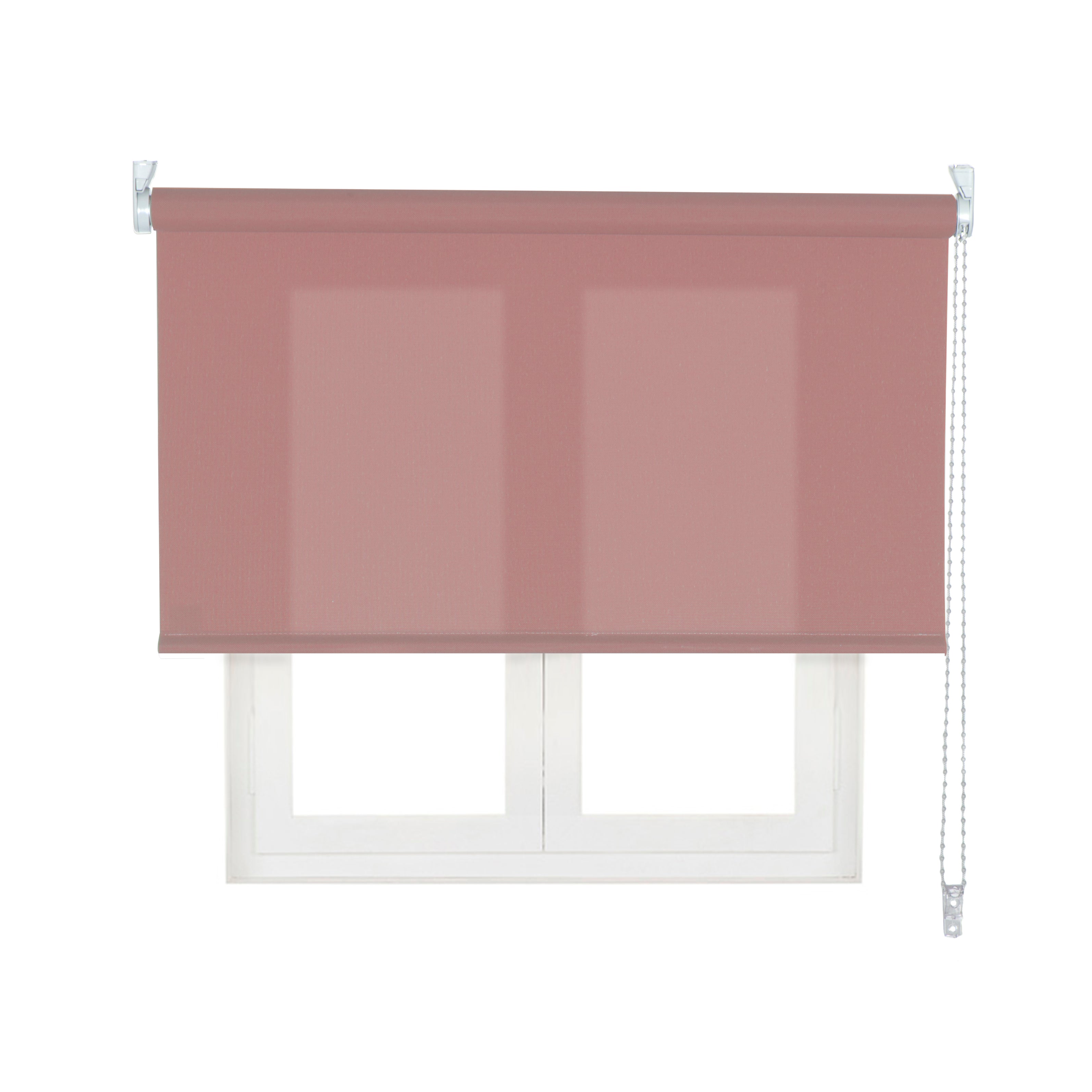 VIEWTEX Tenda a rullo traslucida L2000 Rosa antico 120 X 250cm - Made in Europe - 5 anni di garanzia