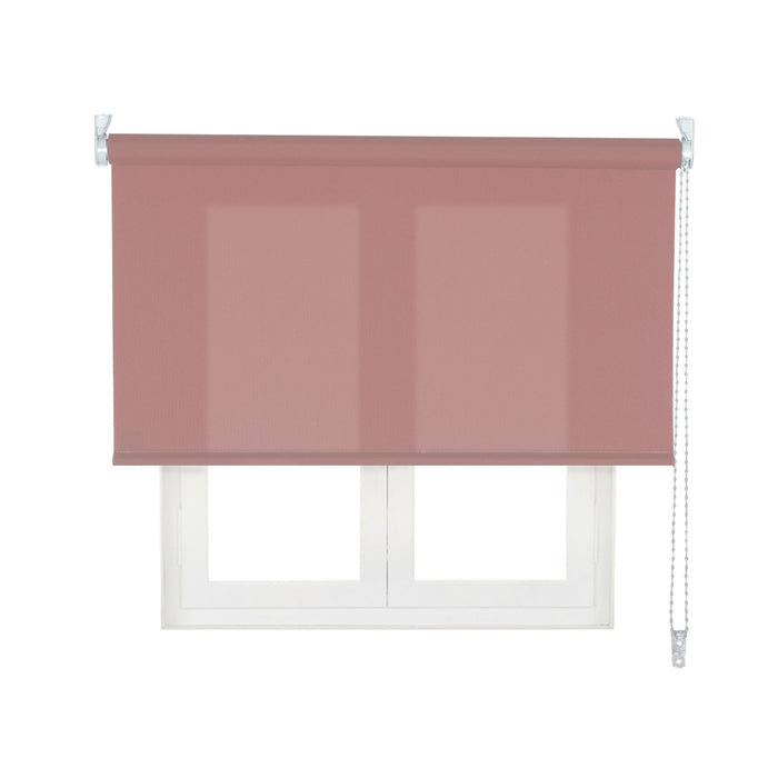 VIEWTEX Tenda a rullo traslucida L2000 Rosa antico 150 X 250cm - Made in Europe - 5 anni di garanzia