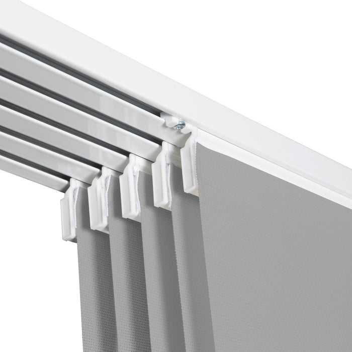 VIEWTEX Kit di pannelli giapponese (binario e pannelli) Screen - Grado di apertura 10% - Grigio perla 238 cm - Made in Europe - 5 anni di garanzia