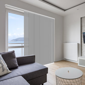 VIEWTEX Kit di pannelli giapponese (binario e pannelli) Screen - Grado di apertura 10% - Grigio perla 191 cm - Made in Europe - 5 anni di garanzia