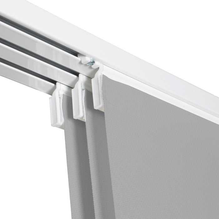 VIEWTEX Kit di pannelli giapponese (binario e pannelli) Screen - Grado di apertura 10% - Grigio perla 144 cm - Made in Europe - 5 anni di garanzia