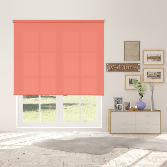 VIEWTEX Tenda a rullo Traslucida Shape Salmone 150 X 250cm - Made in Europe - 5 anni di garanzia