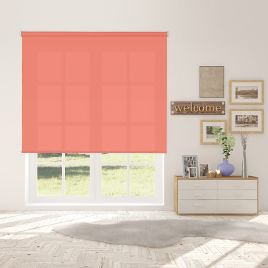 VIEWTEX Tenda a rullo Traslucida Shape Salmone 105 X 250cm - Made in Europe - 5 anni di garanzia