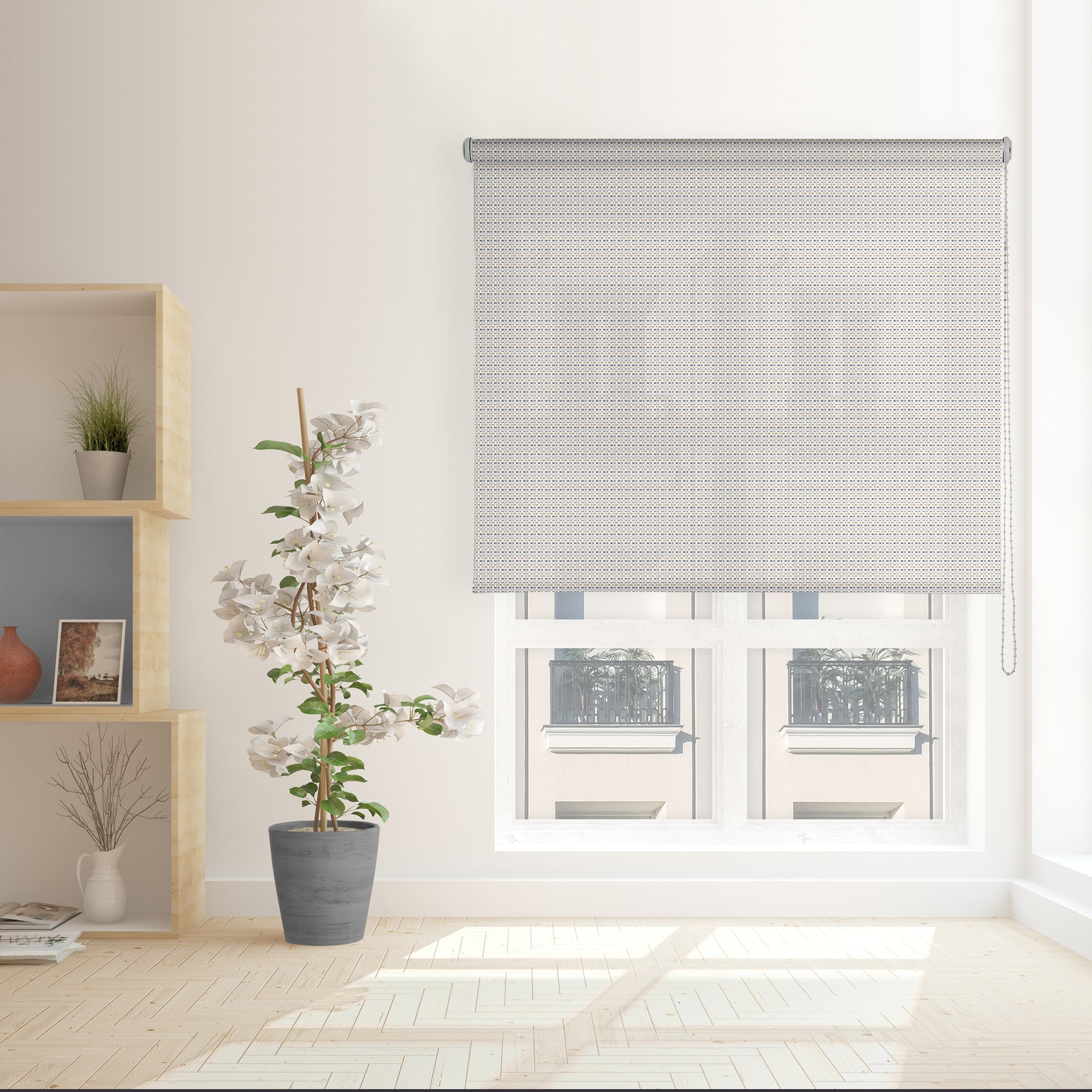 VIEWTEX Tenda a rullo Screen Royal - 8% Grado di apertura Lambeth 150 x 250 cm - Made in Europe - 5 anni di Garanzia