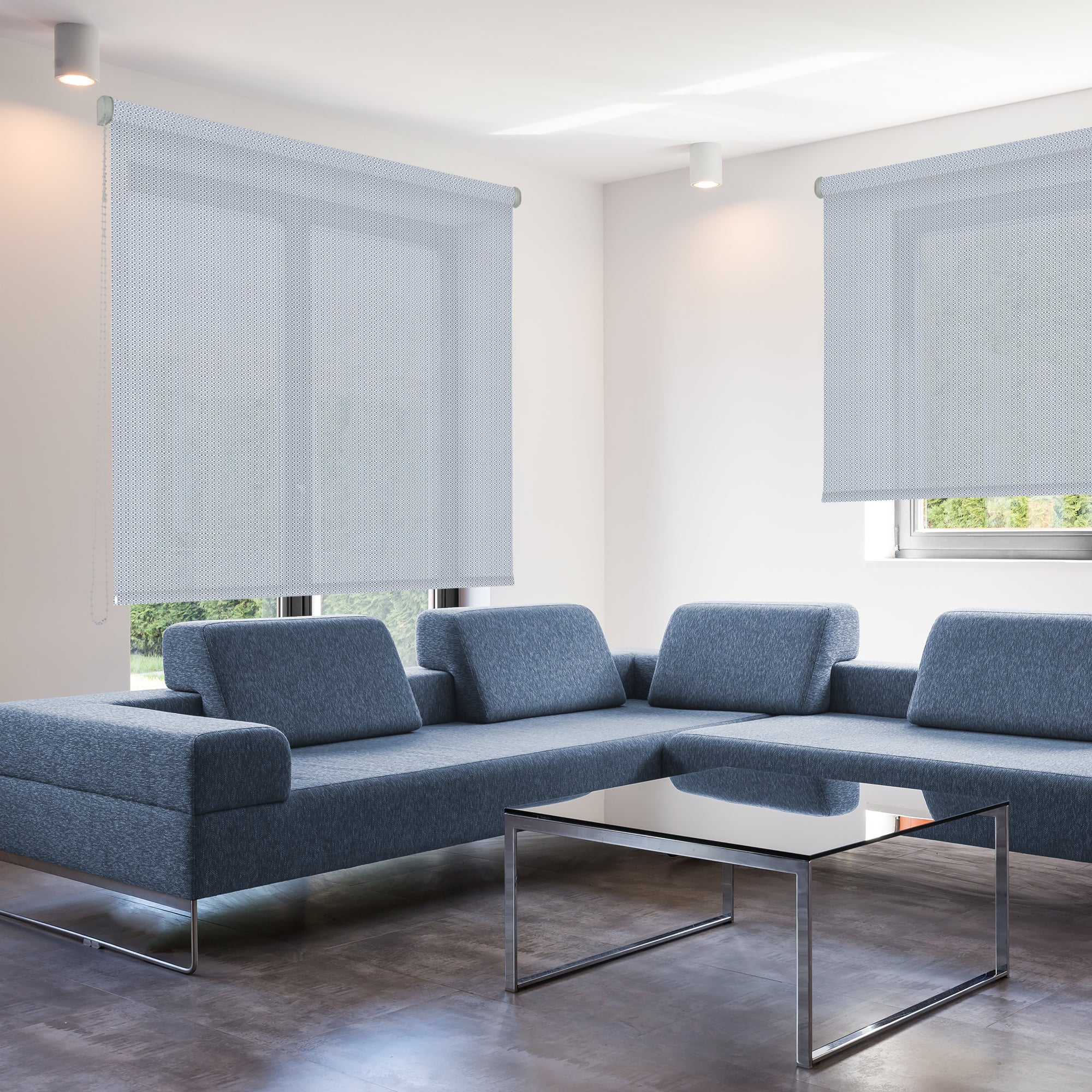 VIEWTEX Tenda a rullo Screen Royal - 8% Grado di apertura Greenwich 90 x 250 cm - Made in Europe - 5 anni di Garanzia