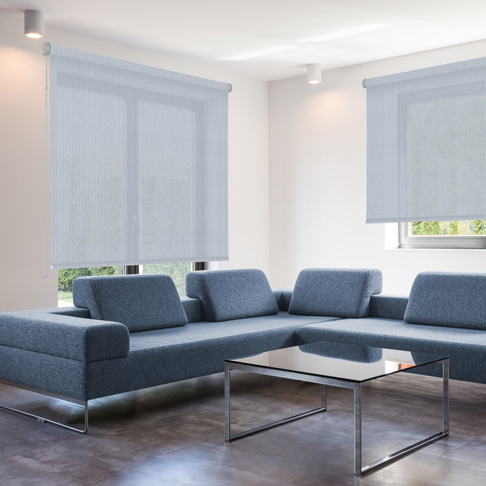 VIEWTEX Tenda a rullo Screen Royal - 8% Grado di apertura Greenwich 135 x 250 cm - Made in Europe - 5 anni di Garanzia