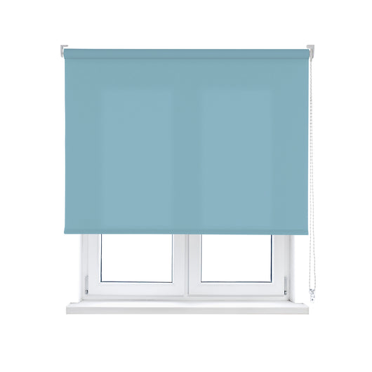 VIEWTEX Tenda a rullo traslucida L2000 azzurro siberiano 165 X 250cm - Made in Europe - 5 anni di garanzia