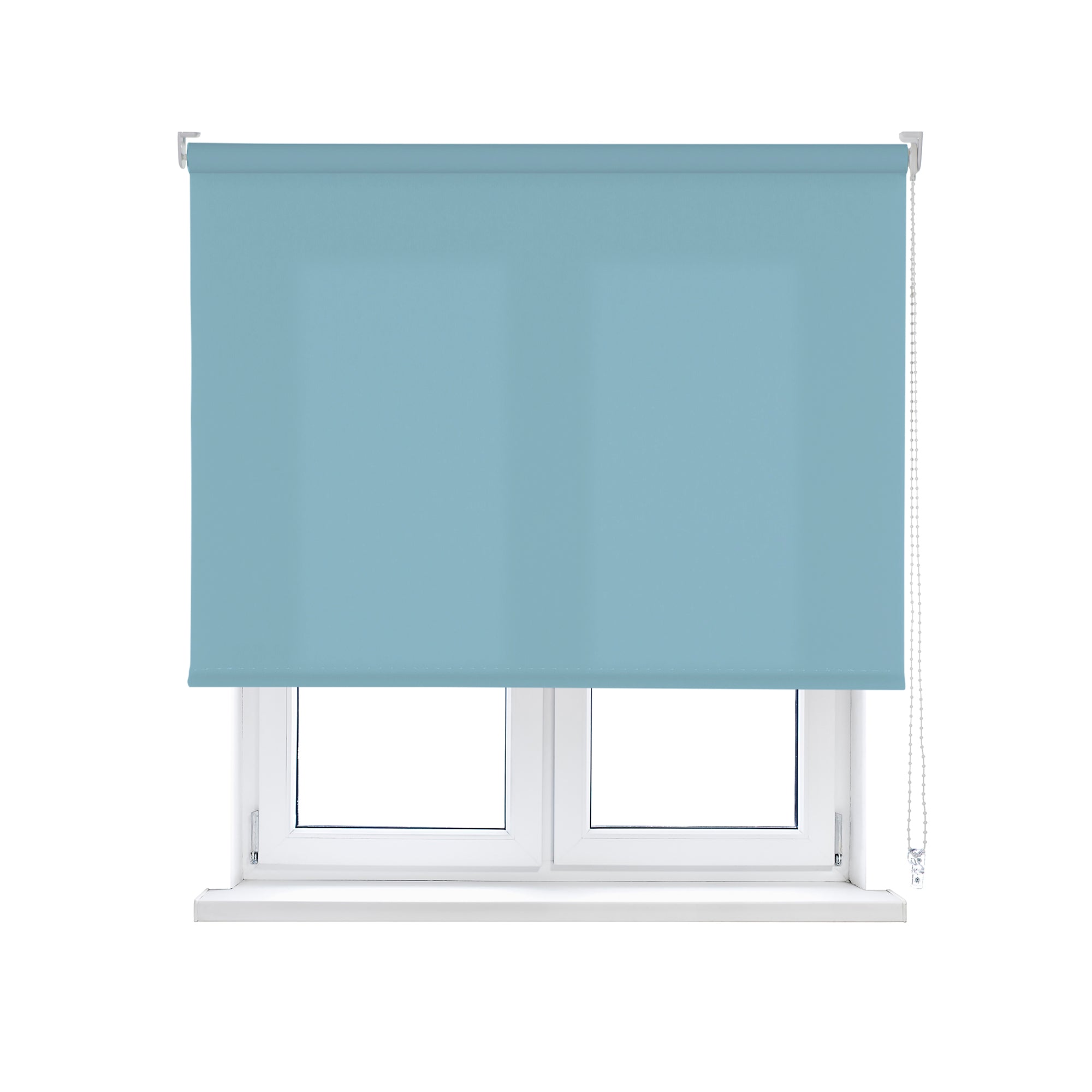 VIEWTEX Tenda a rullo traslucida L2000 azzurro siberiano 105 X 250cm - Made in Europe - 5 anni di garanzia