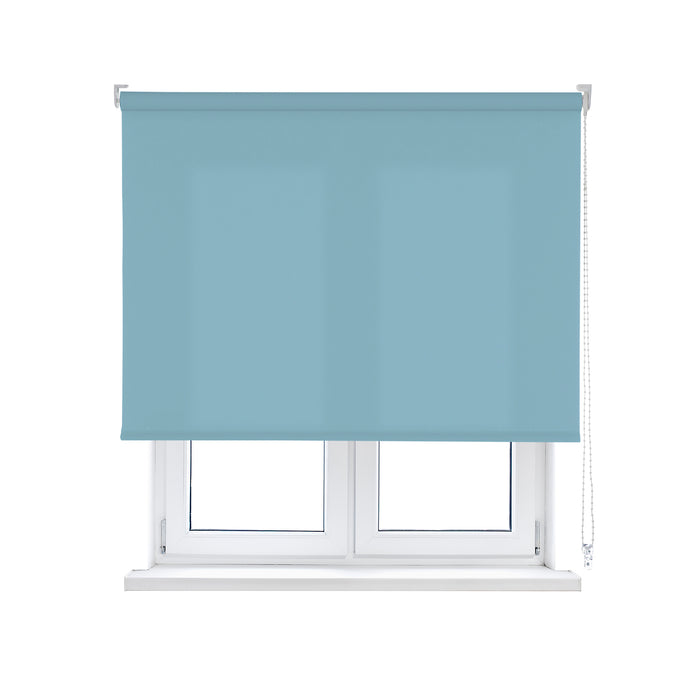 VIEWTEX Tenda a rullo traslucida L2000 azzurro siberiano 105 X 250cm - Made in Europe - 5 anni di garanzia